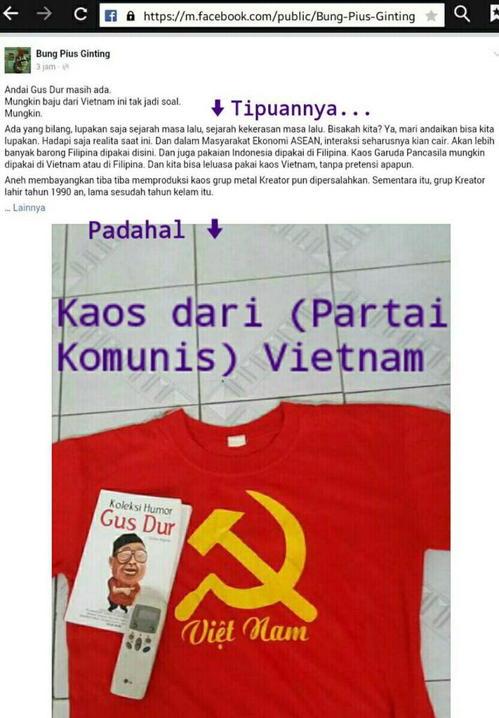 SERUAN AKUN MABES TNI COMMUNITY: MARI KITA PERANGI KOMUNIS LAKNAT