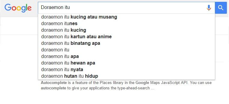 Autocomplete Google yang bakal bikin agan ESMOSI