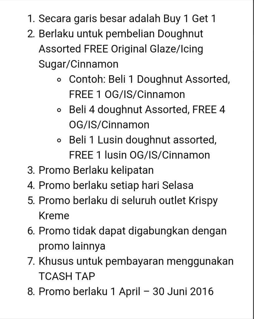 &#91;KOMBAT Deals&#93; BUY 1 GET 1 FREE di Krispy Kreme, Pop Bar dan ColdStone