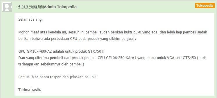 Pengalaman belanja NYAMAN via Tokopedia