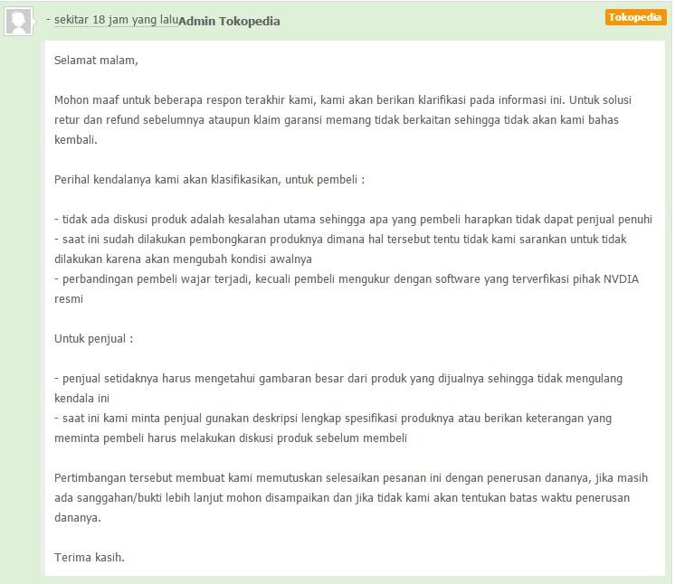 Pengalaman belanja NYAMAN via Tokopedia