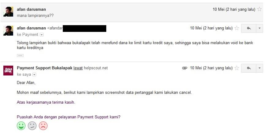 Surat terbuka untuk bukalapak atas ketidak jelasan refund dana 