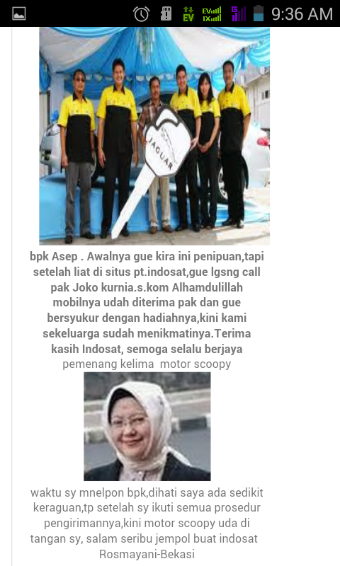 Ane Dapet Kejutan dari Indos*t gan ! Penipuan/Bukan?