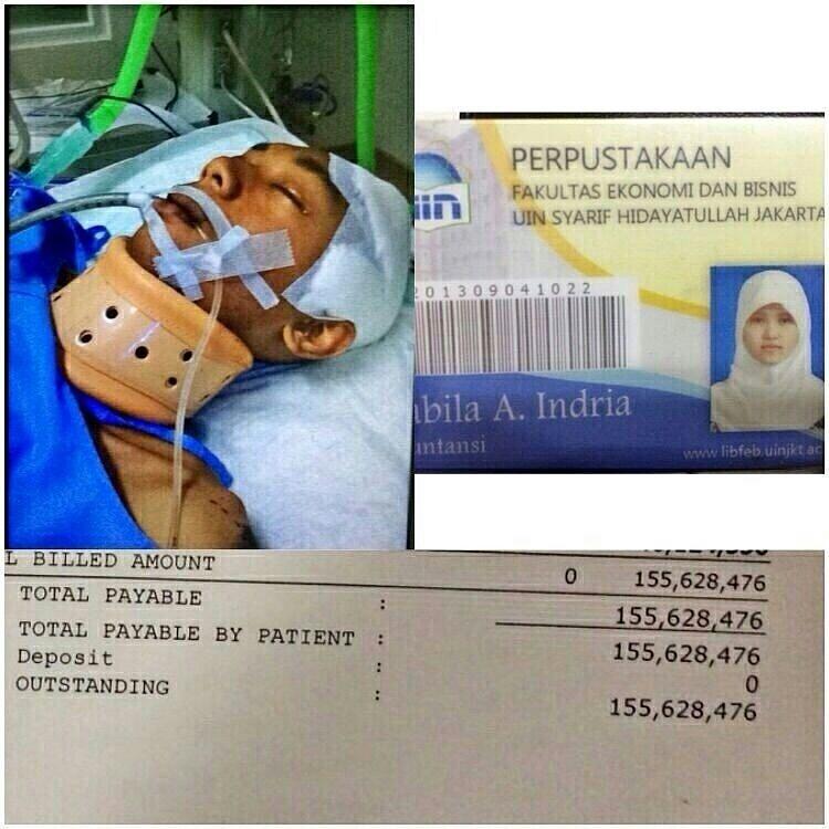 TEMAN SAYA KECELAKAAN DAN BUTUH DANA BEROBAT, MOHON BANTUANNYA