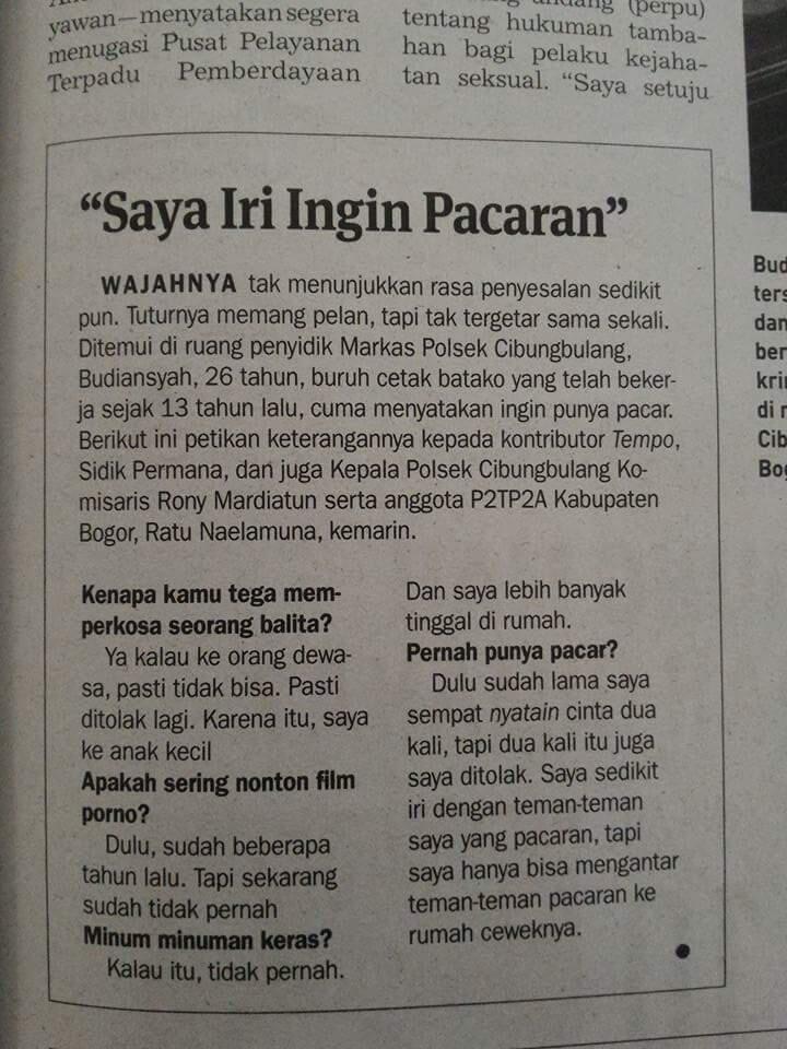 Jebol Rumah Kosong, Tujuh Remaja Perkosa Siswi SD