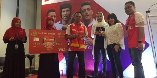 Kartu Debit Edisi Arsenal Dirilis Bank Muamalat