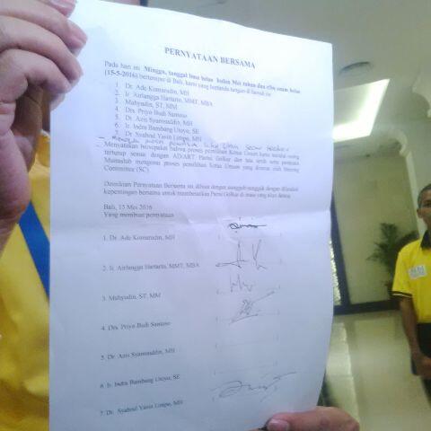 Pemilihan Ketum Golkar Kemungkinan Digelar Malam Ini