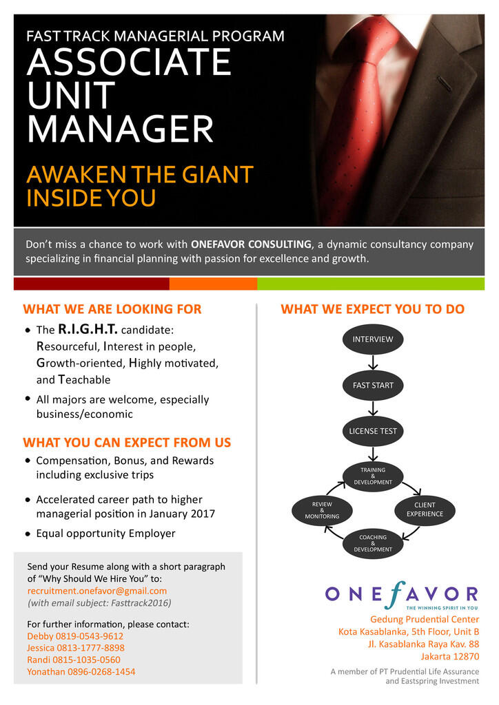 [jakarta/tangerang] [april 2016] Program Internship magang di OneFavor Consulting