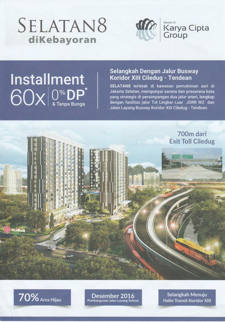 Lowongan Marketing Apartemen Selatan 8