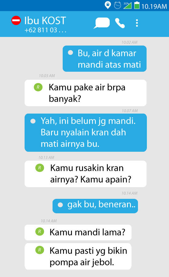 Tipe Ibu Kost Diliat Dari Cara SMS-nya Gan! (Ibu Kost Agan Masuk yg mana?)