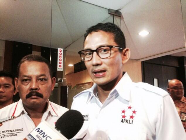 Temui Menperin, Sandiaga Uno Minta PKL 'Hidup' di Kawasan Industri