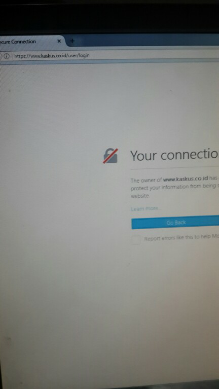 (Help gan) Mozila ane bermasalah gan.. Your connection is not secure
