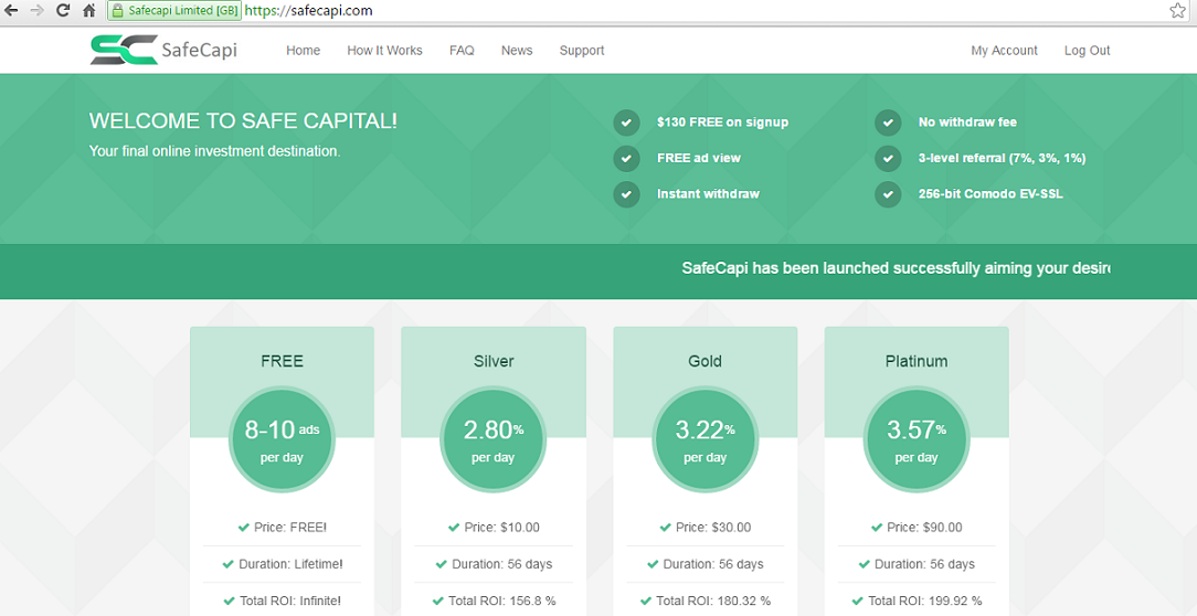 &#91;Scamonitor&#93; SafeCapi, Ga pake modal, Free Bonus $130, Coba aja Dulu gan!