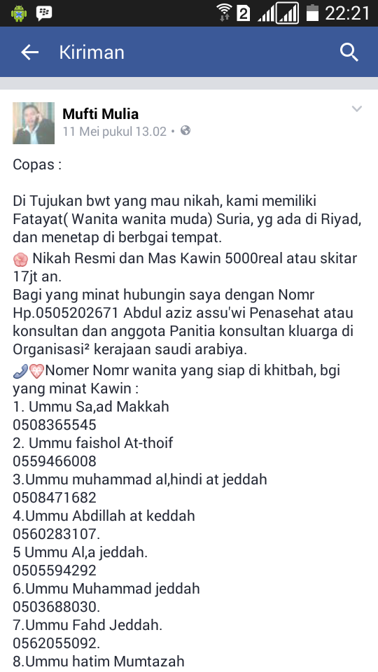 Kimpoi dengan Wanita Suriah, Buruuaannn