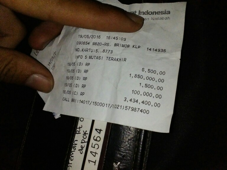 Pengalaman Menyedihkan bersama BRI. Permata bank &amp; Mataharimall Barusan Gan!!