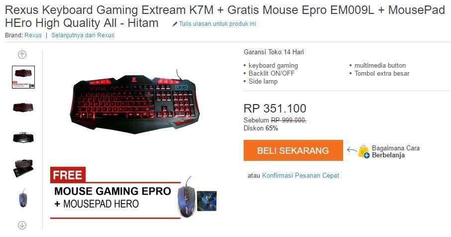 &#91;KOMBAT Deals&#93; Kebutuhan GAMING DISKON hanya Di Sini