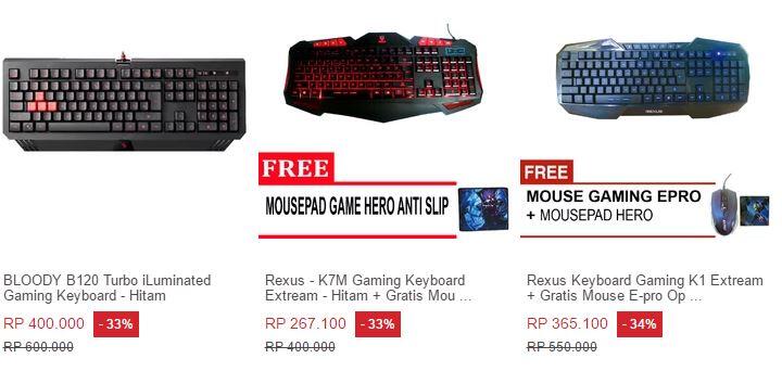 &#91;KOMBAT Deals&#93; Kebutuhan GAMING DISKON hanya Di Sini