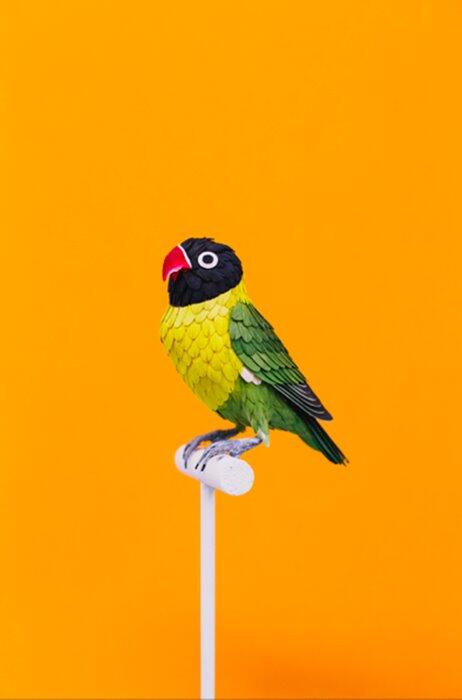 Seniman Wanita ini Membuat Burung Dari Kertas