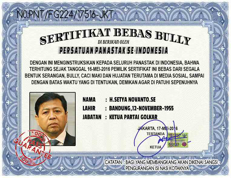 (Rupanya)Pemerintahan Jokowi Menikmati Terpilihnya Setya Novanto