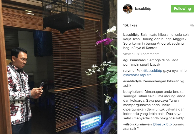 Gara-gara Foto Ini, Ahok Dibilang Mirip Nicolas Saputra