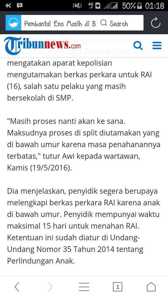 HASIL OTOPSI : GAGANG CANGKUL MASUK 90% KE TUBUH ENNO . PARU-PARU DAN HATI PECAH