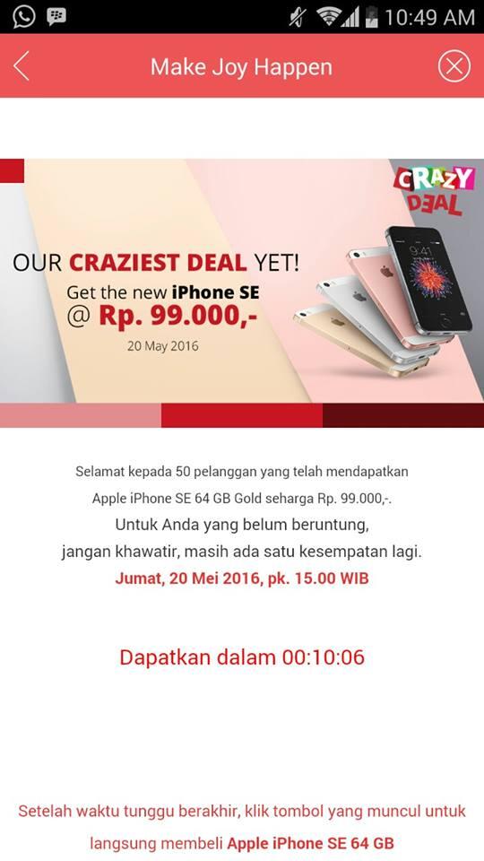 &#91;HOAX&#93; Bagaimana pendapat ANDA tentang JD.ID CRAZY DEALS?..