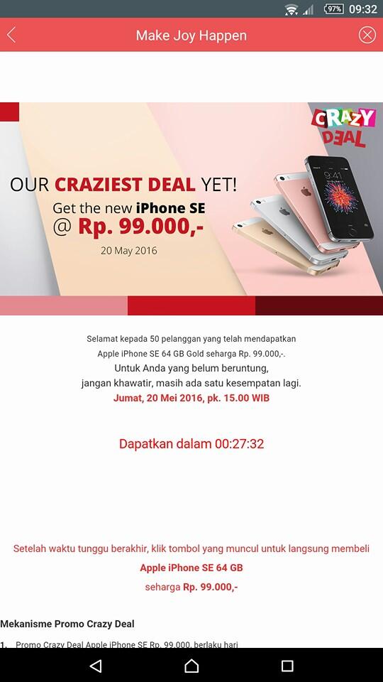 &#91;HOAX&#93; Bagaimana pendapat ANDA tentang JD.ID CRAZY DEALS?..