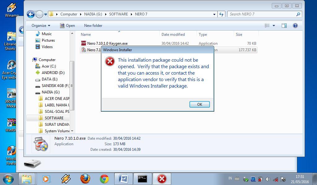 &#91;HELP&#93; NETBOOK ACER ASPIRE ONE D255 SETIAP MAU INSTAL SOFTWARE SLALU ERROR