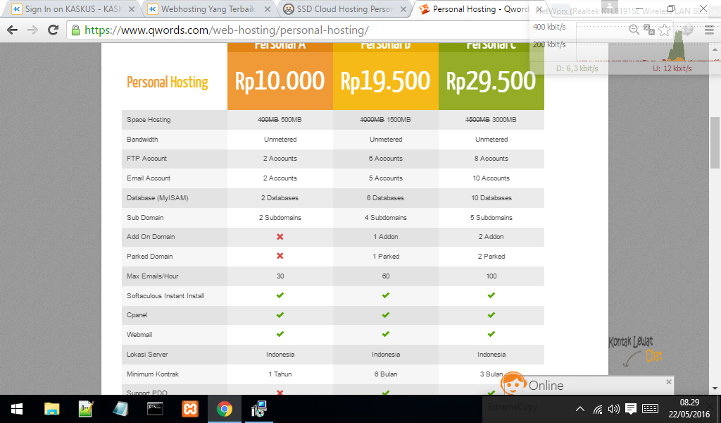 Antara Dewaweb atau Qwords?