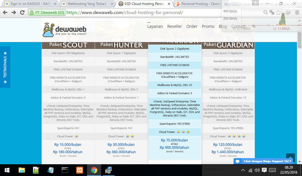 Antara Dewaweb atau Qwords?