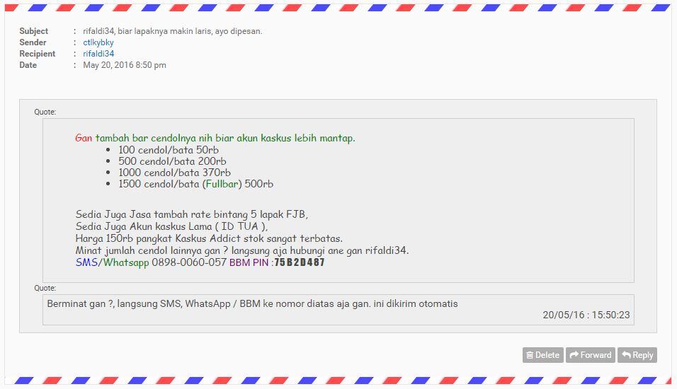 Lapor Pm jualan Cendol/bata dimana ya gan ?
