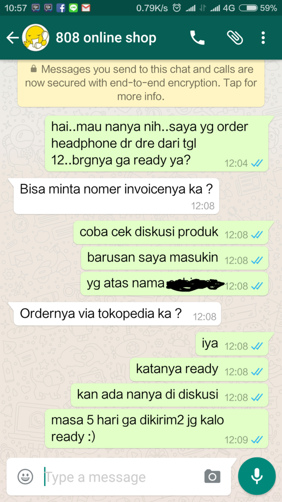 &#91;CASE CLOSED&#93;Keluhan terhadap toko 808 ONLINE SHOP di Tok*pedia