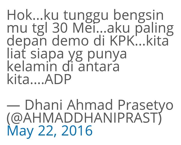 Ahmad Dhani: Hok, Kita Lihat Siapa yang Punya Kelamin di Antara Kita