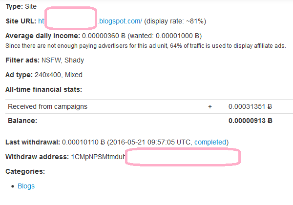 Salah Satu Alternatif Google Adsense Di Bayar Via BTC atau Bitcoin