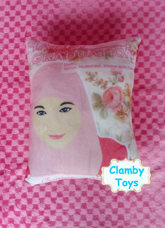 Bantal Foto Custom Murah & Boneka Wisuda Untuk Hiasan | Kado | Hadiah | Souvenir