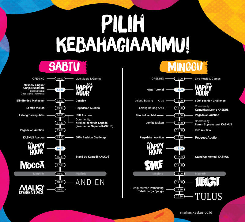 Sudah Punya Tiket MARKAS? Ini Jadwal Kebahagiaan yang Akan Menerpa Agan!