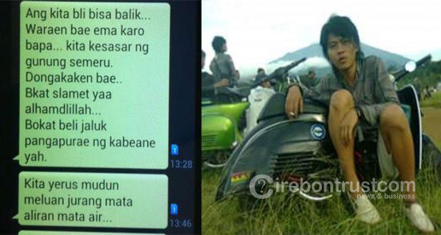 &#91;Hot News&#93; Merinding… Ini SMS Supyadi, Pendaki yang Tersesat di Gunung Semeru