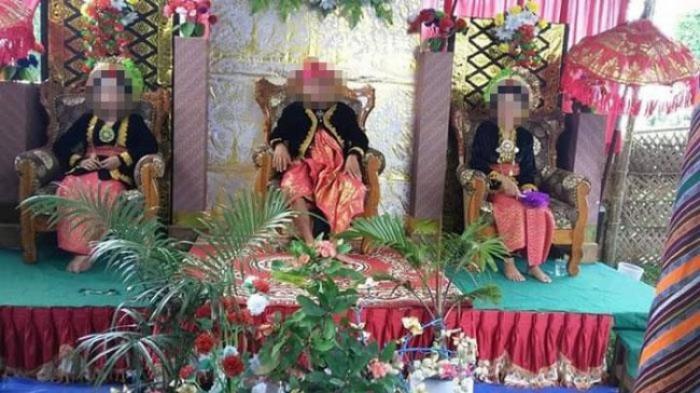 Inilah Foto Pernikahan dengan 2 Wanita Sekaligus yang Bikin Heboh