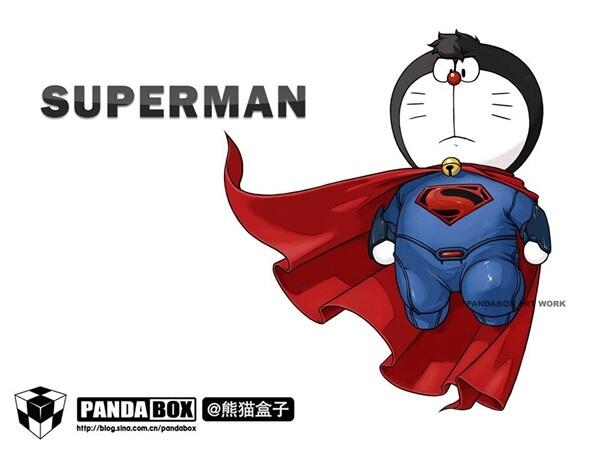 Inilah Jadinya Jika Doraemon Jadi Superhero Terkenal