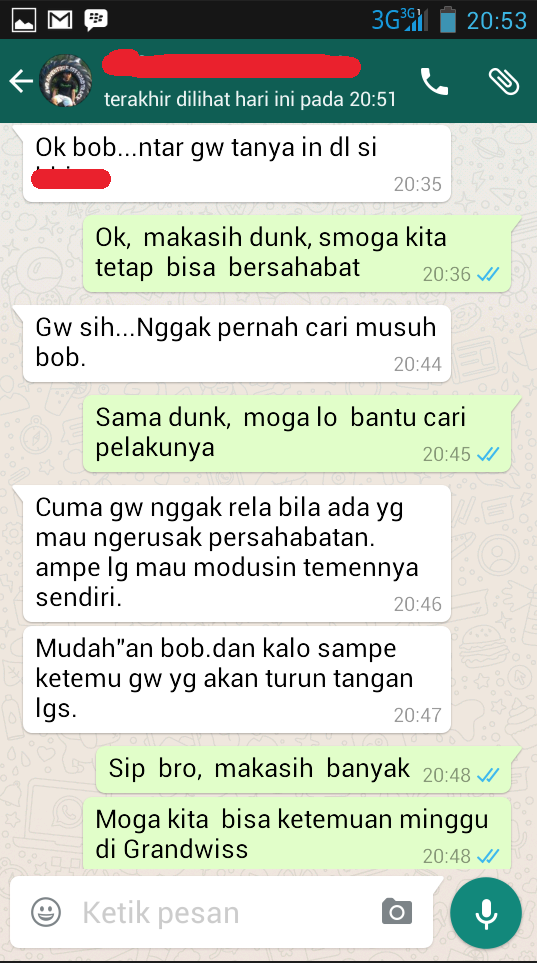 Gw dimodusin, Persahabatan gw hampir retak di Group SMP, Ternyata....