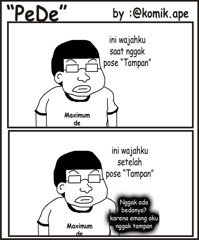 Komik aneh yang tidak lucu, tapi setidaknya yang bikin Tampan 