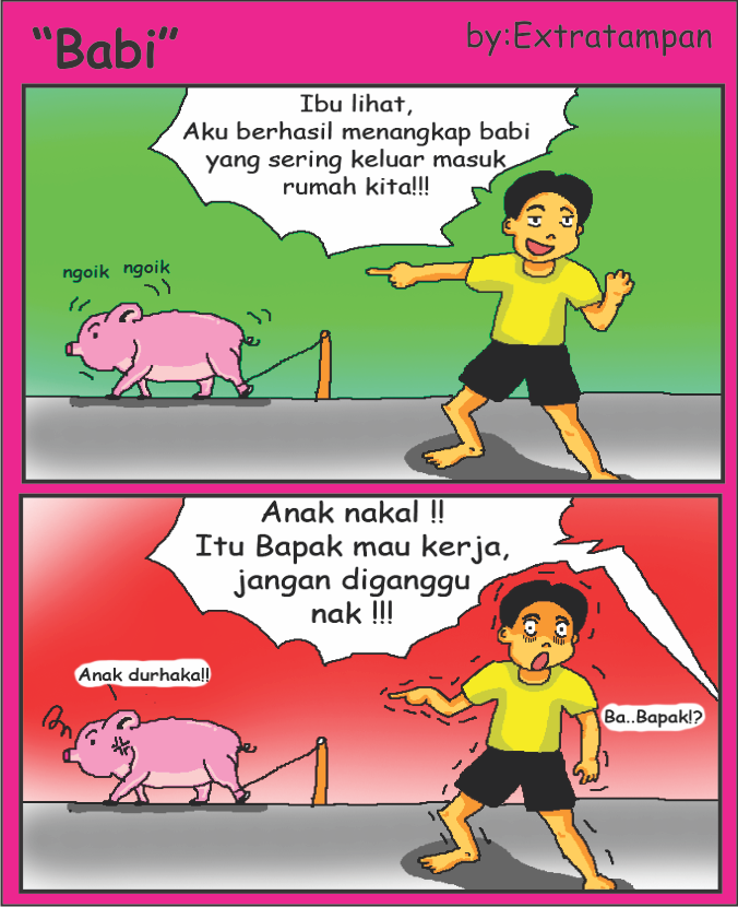 Komik aneh yang tidak lucu, tapi setidaknya yang bikin Tampan 