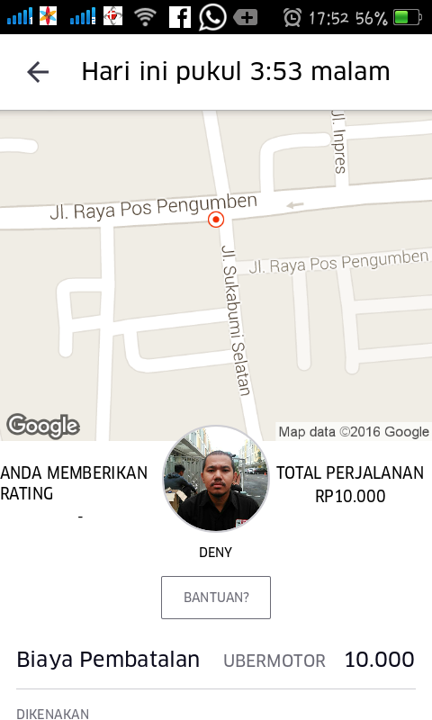 DRIVER UBERMOTOR TIDAK PROFESIONAL!!