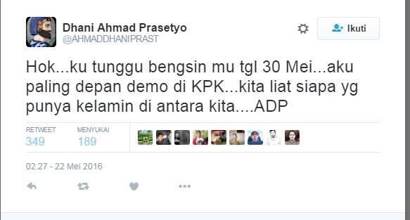 &#91;MASIH PUNYA&#93; Duh, Ahmad Dhani Tantang Ahok 'Adu Kelamin'