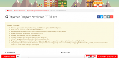 Bagaimana cara mendapatkan pinjaman modal usaha dari Telkom?