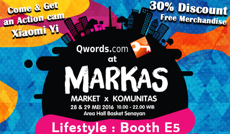 Dapetin Xiaomi Yi, iPod Shuffle &amp; Sennheiser MX375 di Booth Qwords.com MARKAS