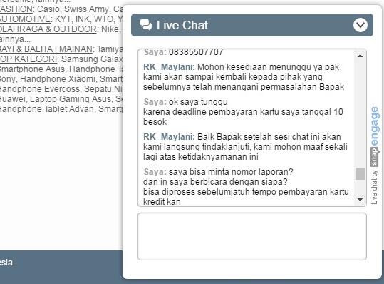 &#91;CASE CLOSED&#93;lazada dan danamon saling lempar tanggung jawab, customer mati ditengah2