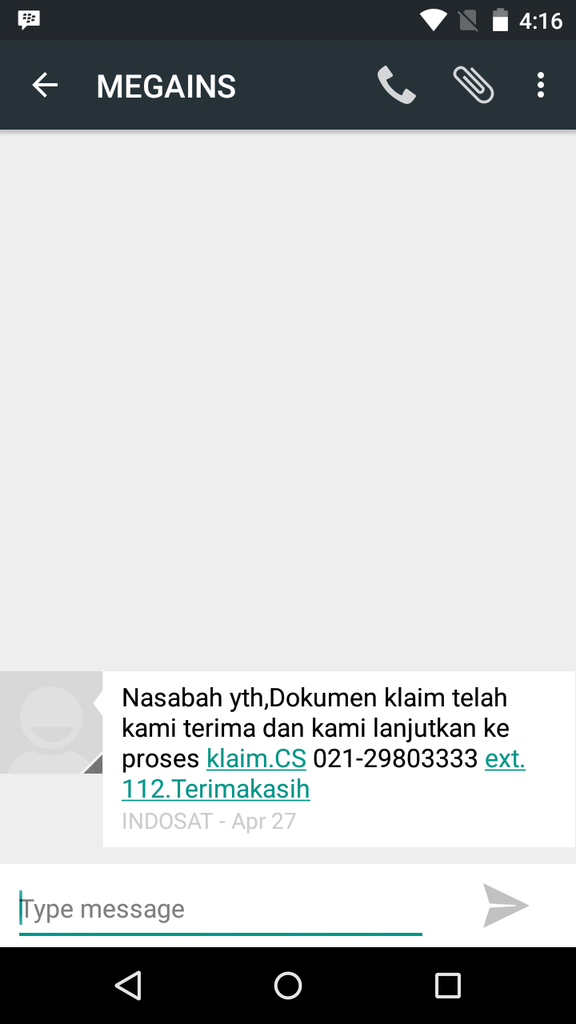 Mega Insurance Telemarketing Mengecewakan