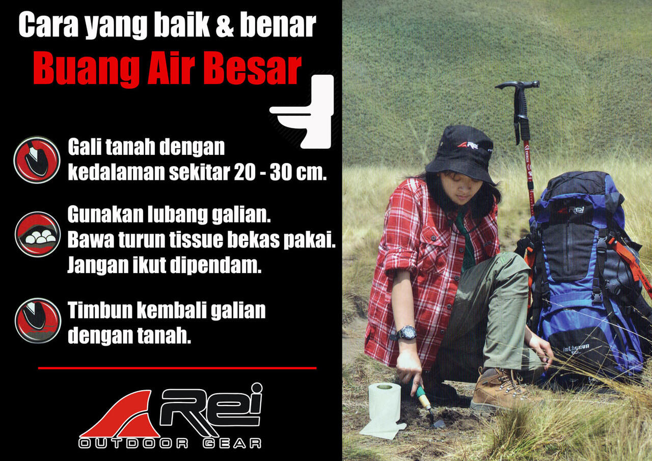 Camp Crap, Cara dan Etika BAB Saat Mendaki Gunung