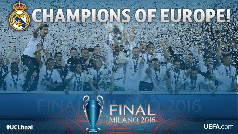 Real Madrid Raih Gelar Ke-11 Liga Champions Musim 2015/2016